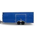 US Cargo Ranger Cargo Trailer Rear (Blue Exterior)